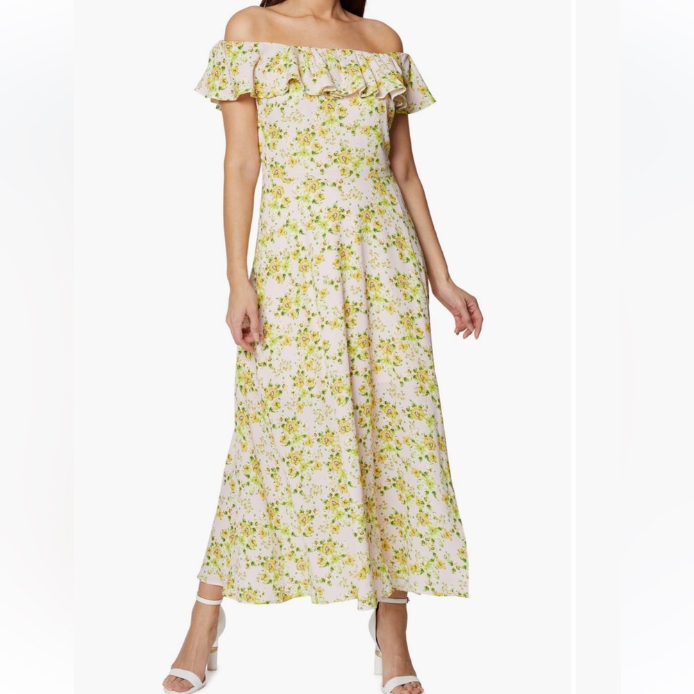 BCBGeneration Off the Shoulder Midi Dress